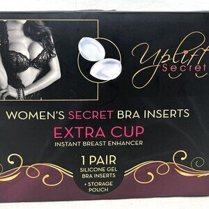 NTW- Uplift Secret Silicone Large Gel Bra Insert Enhancers & Case